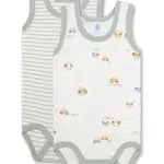 Sanetta Baby-Jungen 324175 Unterwäsche, White Pebble