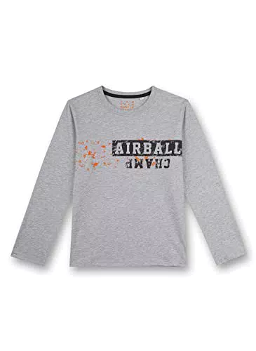 Sanetta Jungen 245166 Pyjamaoberteil, hellgrau Melange
