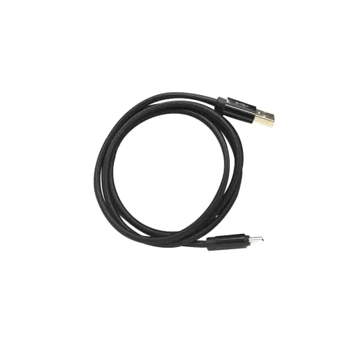 Saphe Micro USB to USB A Kabel in Schwarz - Nylon Micro USB Ladekabel