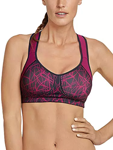 Schiesser Damen Sportbeha, Vario Sport BH, Rot, 85D EU