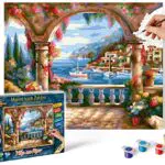Schipper 609240800 Malen nach Zahlen-Villa am Meer, 24x 30 cm