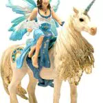 schleich 42508 Eyelas Ausritt auf Goldeinhorn, für Kinder ab 5-12 Jahren