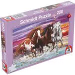 Schmidt Spiele 56356 Horse Wildes Pferde-Trio, Kinderpuzzle