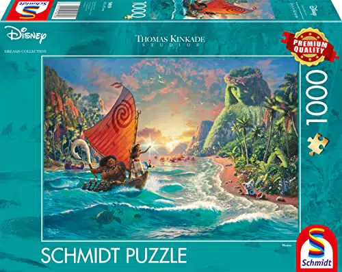 Schmidt Spiele 58030 Thomas Kinkade, Disney, Vaiana