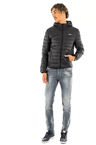 Schott NYC Unisex Silveradors Daunenjacke mit Kapuze