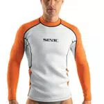 Seac Fit Long, 2 mm Neopren-Langarmshirt, ideal als Tauchunterwäsche oder als Rash Guard zum Surfen und Schwimmen