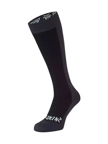 SEALSKINZ Unisex Kaltes Wasser Wasserdichte Socken, Schwarz/ Grau