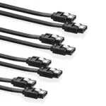 SEBSON SATA Kabel 50cm 4er Set - SATA III Datenkabel 6 Gbit/s