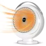Senmeo Heizlüfter Energiesparend Leise 1000W, 2S Sofortheizung Heizlüfter Energiesparend mit 2 Heizstufen