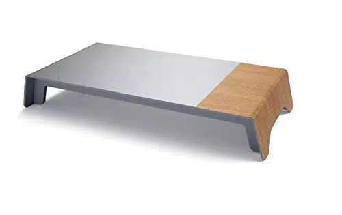 SIGEL SA404 Monitorständer Design, Metallic-Holz-Optik