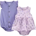 Simple Joys by Carter's Baby Mädchen Ärmellose Spielanzüge