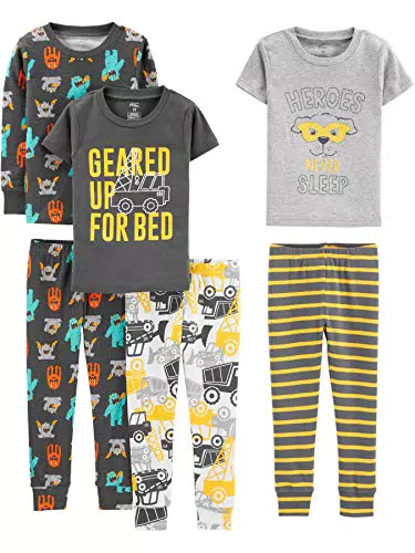 Simple Joys by Carter's Jungen 6-teiliges Schlafanzug-Set
