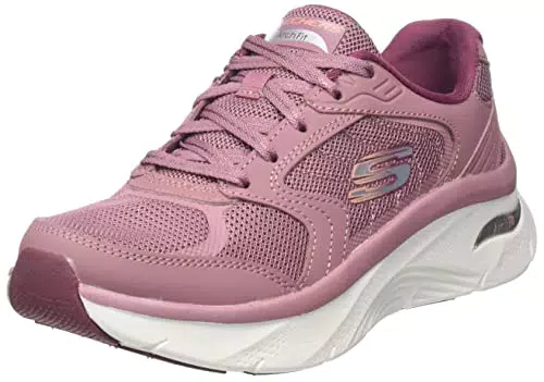 Skechers Damen 149686 Mve Sneaker, Mauve Leder Mesh Trim