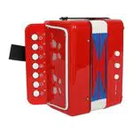 small foot Akkordeon rot, Musikinstrument für Kinder