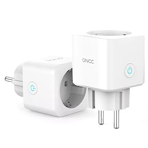 Smarte Steckdose misst Stromverbrauchsmesser GNCC WLAN Smart Steckdose Mini funktioniert mit Alexa