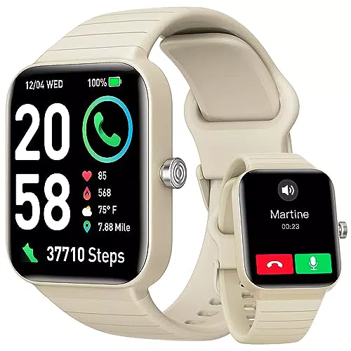 Smartwatch Herren Damen mit Telefonfunktion Alexa Integriert - Fitnessuhr 100+ Sportmodi - Armbanduhr 1
