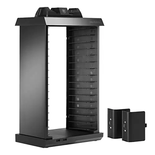 snakebyte Xbox One CHARGE:TOWER PRO - Games Tower mit Ladestationen für 2 Xbox One 4 Controller