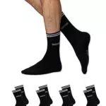 Snocks Tennissocken mit Streifen für Damen und Herren: Ideale Sportsocken aus Biobaumwolle - passend für jeden Sneaker und jeden Style - Tennissocken herren35-38