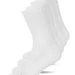 Snocks Unisex Hohe Renn Socken Gr. 39-42 I Atmungsaktive Sportsocken für Männer & Frauen I Low Sport Füßlinge für jede Sportart I Anti Blasen Schutz Sommer Socken I Weiß