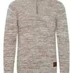!Solid Philostrate Herren Strickpullover Troyer Grobstrick Pullover Aus 100% Baumwolle Mit Reißverschluss