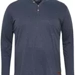 !Solid SDVolko BT Herren Big & Tall Longsleeve Langarmshirt Shirt mit Grandad Ausschnitt