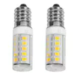 SOLUSTRE 2ST E12 Geführte Birnen Haube Licht Mini Küchengerät Lampe für Herd Dunstabzugshaube Mikrowelle Schrank Warmes Licht 4W Bereich