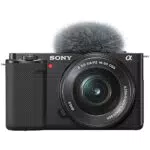 Sony Alpha ZV-E10, APS-C spiegellose Vlog-Kamera Schwarz + SEL1650 Objektiv