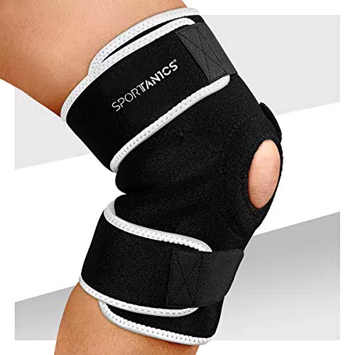 sportanics Kniebandage mit Klettverschluss für Damen und Herren - Stabilität & Support von Knie und Meniskus beim Sport