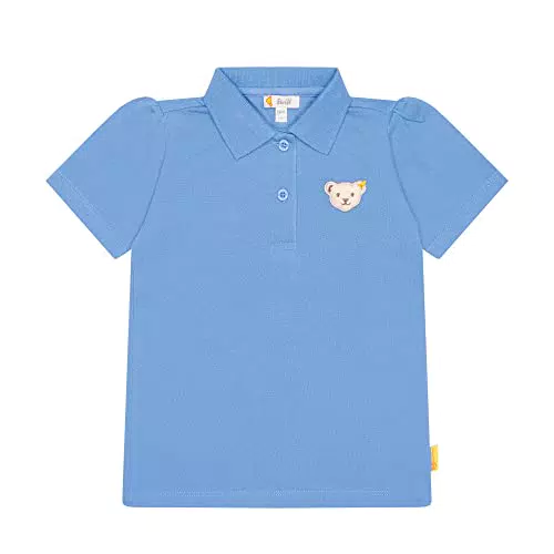 Steiff Mädchen Poloshirt Kurzarm Polohemd, Ultramarine