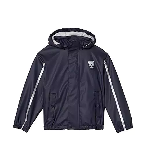 Steiff Unisex Baby Regenjacke Regenmantel, Blau, 86 EU