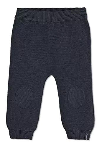 Sterntaler Baby Jungen Strickhose Baby GOTS Strick-Hose Kniebetonung Babyhose - Baby Strickhose - mit Rippenbündchen - marine