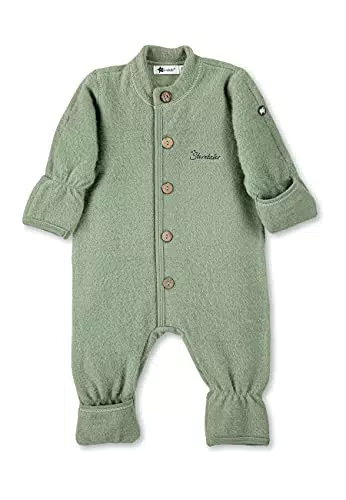 Sterntaler Unisex Baby Overall Pur Wolle Overall, Grün