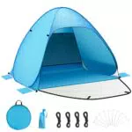 Strandmuschel, Pop Up Zelt Instant L /S Personen Strandzelt Automatisches Strand Camping Zelt UV50+ Schutz Perfekt für Familie Strand Camping