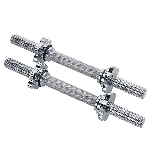 Sunny Health & Fitness Unisex-Adult 35, 5 cm Chrom-Kurzhantel mit Gewinde Hantelbäume für Krafttraining