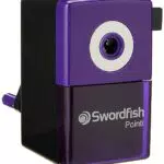 Swordfish 'Pointi' Manueller Stiftspitzer für den Schreibtisch mit spiralförmiger Klinge und Auto-Stopp-Funktion