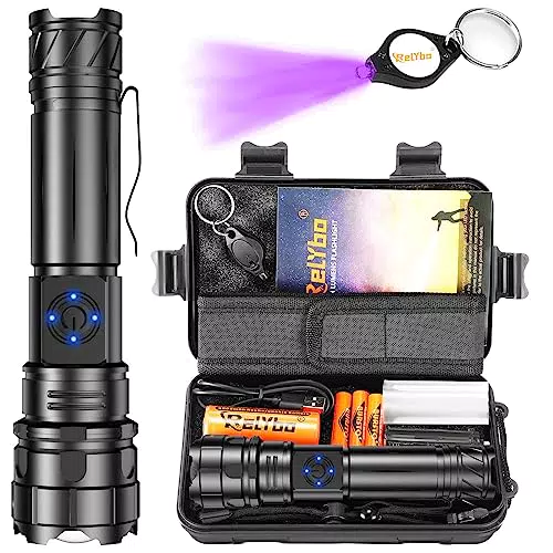 Taschenlampe Led Aufladbar, Led Taschenlampe Extrem Hell 100000 lumen
