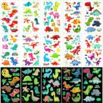 Tattoo Kinder Dinosaurier, 10 Blätter Hautfreundliche Kindertattoos