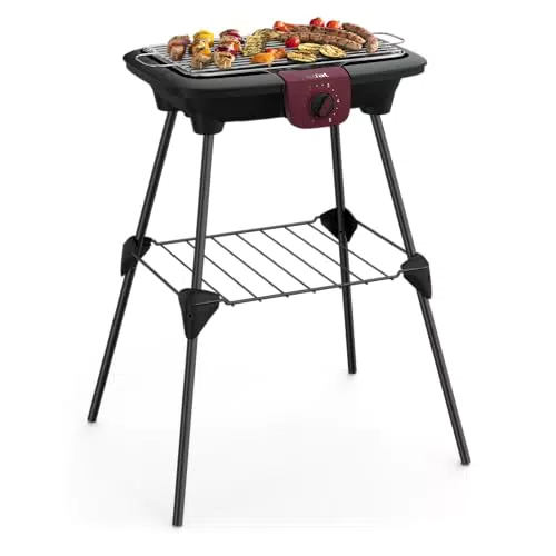 Tefal Easygrill Elektrischer Standgrill, BG90F5, Mit Standfüßen Für Draußen