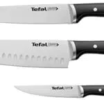 Tefal K232S3 Ice Force 3er Set, Fleisch-, Santoku- und Universalmesser