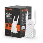 Tenda WLAN Repeater WLAN Verstärker WiFi Repeater, 2*3dBi externe Antennen