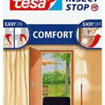 tesa Insect Stop COMFORT Fliegengitter für Türen - Insektenschutz Tür mit Klettband - Fliegen Netz ohne Bohren