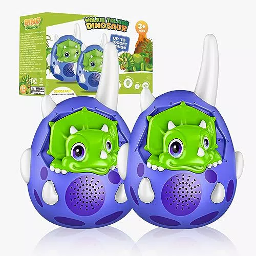Tesoyzii Dinosaurier Walkie Talkie Kinder, Spielzeug ab 3 4 5 6 7 8 9 10 Jahre Junge Walki Talki Geschenk Junge 3-10 Jahre Outdoor Spiele für Kinder Geburtstagsgeschenke für Kinder Geschenkideen