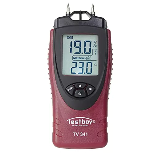 Testboy TV 341 Materialfeuchtemessgerät Messbereich Baufeuchtigkeit 0 bis 55% Messbereich
