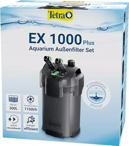 Tetra Aquarium Außenfilter EX 1000 Plus - leistungsstarker Filter für Aquarien bis 300 L