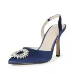 The Drop Slingpumps für Damen, Klara Glatte spitze Zehenpartie