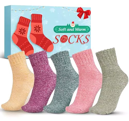 Thermosocken Socken Damen Weihnachtsgeschenke für Frauen - Wintersocken Damen Wärmesocken Warme Socken Damen 39-42