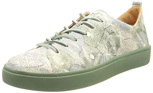 THINK! Herren Stone chromfrei gegerbte nachhaltige Wechselfußbett Schnürhalbschuhe