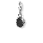 Thomas Sabo Damen Anhänger Schwarzer Stein 925 Sterling Silber 1669-643-11