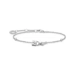 THOMAS SABO Damen Armband Schloss Zirkonia 925 Sterlingsilber A2040-051-14-L19V