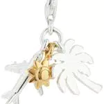 Thomas Sabo Damen Charm-Anhänger Sonne Flugzeug Palme Charm Club 925 Sterling Silber 1430-413-21